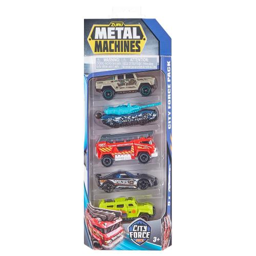 Zuru Set auto modelli City Force Pack 5 pz METAL MACHINES Assortito 6767