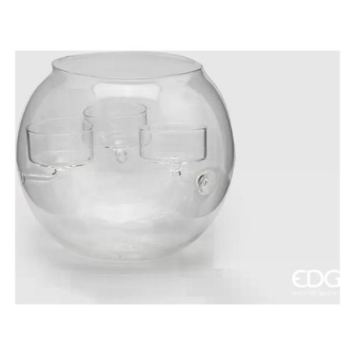 Edg Porta candela (14x13cm) Sfera 3F Trasparente 101687 00