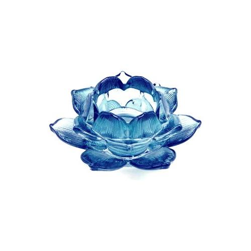 Edg Porta candela (10x4cm) Lotus Blu 107346 80