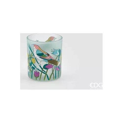 Edg Porta candela (7x8cm) cilindro Blu 107523 81