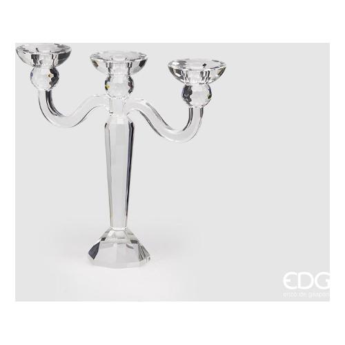 Edg Candelabro 3F (30cm) CRYSTAL Trasparente 100545 00