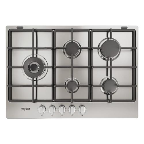 Whirlpool Piano cottura gas 5 zone TGML 761 IX R Inox (75cm)