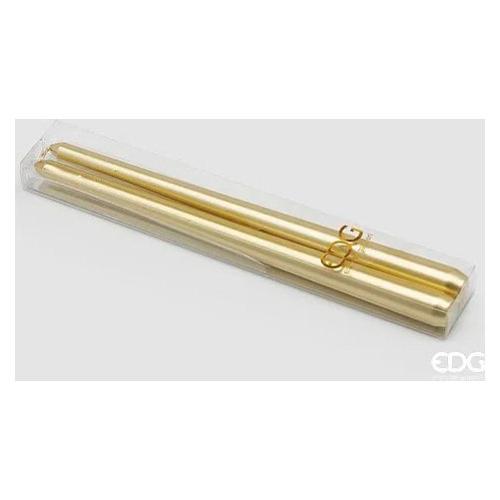 Edg Set candele 2 pz stelo 6h durata (2,2x30cm) Oro 612898 01