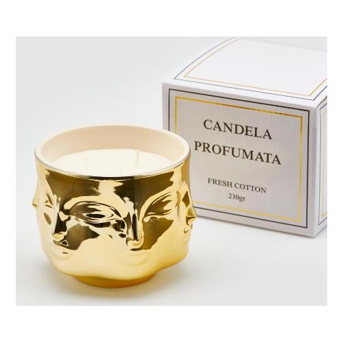 Candele Profumate Nero Mela Verde con Tappo Dorato con Fiore -Sindy Arredo