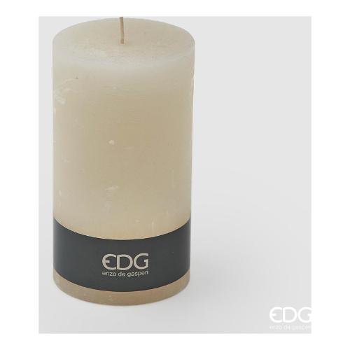 Edg Candela cilindro (10x18cm) RUSTICA Avorio 612405 12