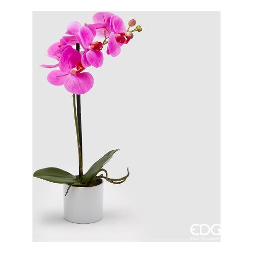 Edg Pianta artificiale Orchidea vaso lt.Fuxia 214184 59 (40 cm)
