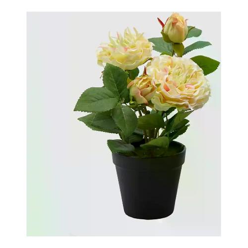 Edg Pianta artificiale Rosa yell white assortito 215991 27