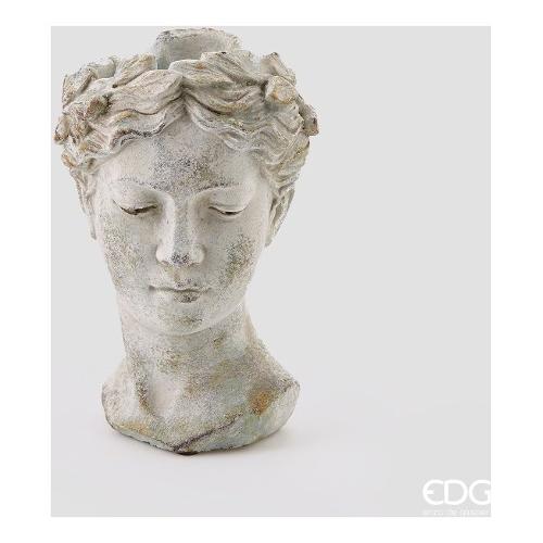 Edg Vaso arredo per piante Testa Donna (18x27 cm) 011770 91