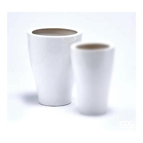 Edg Vaso arredo per piante Bombato G Silhouette bianco (47 cm) 011499 10