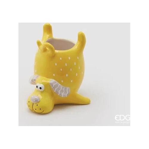 Edg Vaso arredo per piante Cane giallo (16x16x15 cm) 017454 20