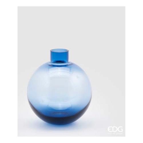 Edg Vaso Vetro (18x20cm) Sfera Blu 106602 80