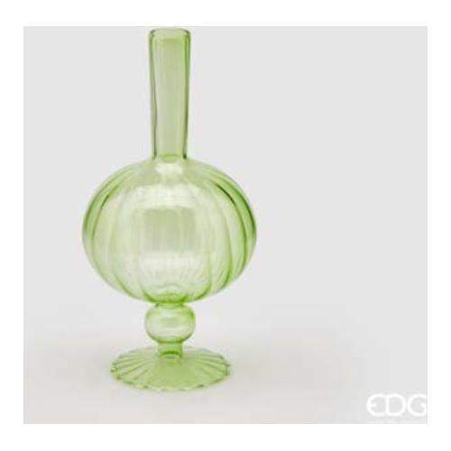 Edg Vaso Vetro (12x25cm) Mono fiore Ovoide Verde 106850 71