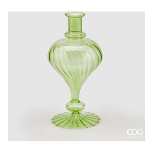 Edg Vaso Vetro (15x30cm) mono fiore goccia Verde 106852 71