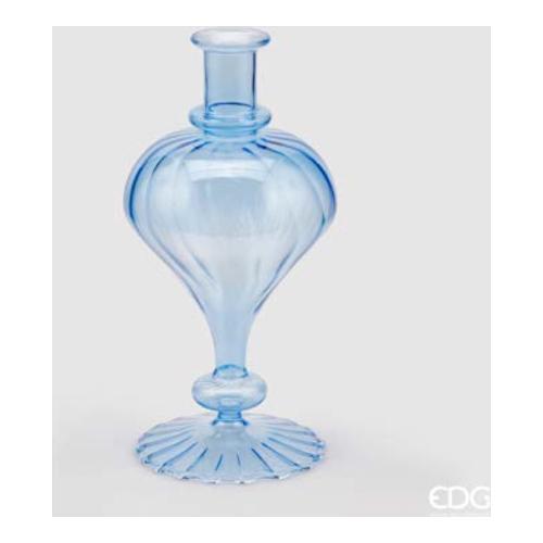Edg Vaso Vetro (15x30cm) Mono fiore Blu 106852 81