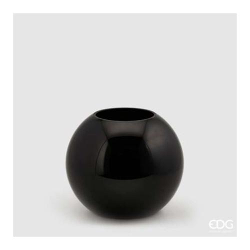 Edg Vaso Vetro (23x20cm) sfera Nero 105078 90