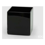 Edg Vaso cubo 15x15x15 Nero 109933.90