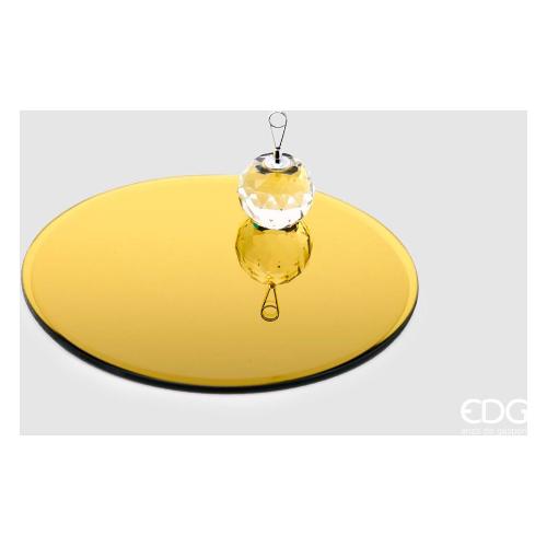 Edg Piatto decorativo Vetro (20cm) base specchio Oro 107249 01