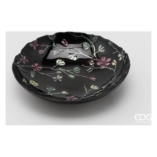 Edg Centro tavola Vetro (30x6cm) BISANZIO Nero 107132 90