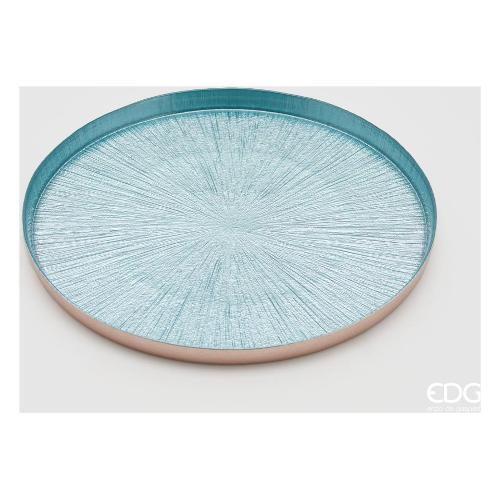 Edg Centro tavola Vetro (32x3cm) BISANZIO Azzurro 107141 82
