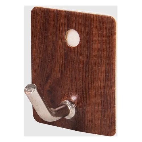 La Briantina Set ganci adesivi portata max 1 Kg BRILLÀ Legno scuro GAN04446A 4 pz