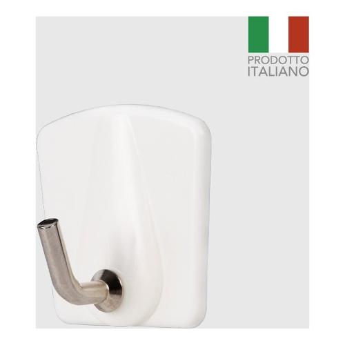 Ganci adesivi BRILLÀ Portata max 1,0 kg Bianco GAN00411A