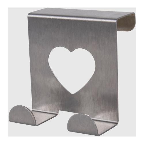 La Briantina Gancio appenditutto retroporta Cuore (6x2x5 cm) BRILLÀ Inox 1 pz GAN06527A