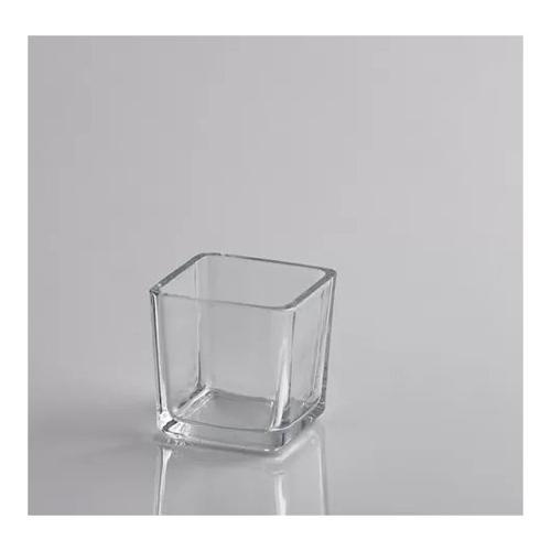 Edg Vaso Vetro (8x8x8cm) Cubo Trasparente 100688 00