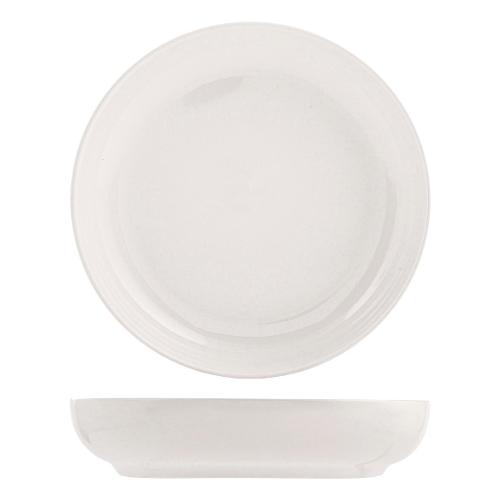 H&H Piatto fondo Stoneware (22cm) STOCCOLMA Bianco 3237502