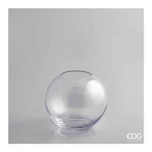Edg Vaso Vetro (18x16cm) sfera Molata Trasparente 103772 00