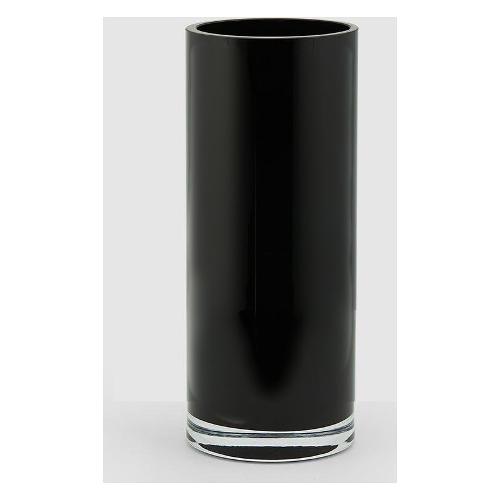 Edg Vaso Vetro (10x25cm) Cilindro Nero 104249 90