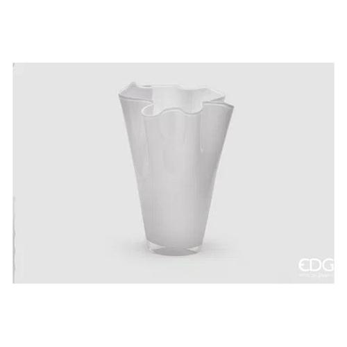 Edg Vaso Vetro (17x22cm) Drappo Bianco 102169 10