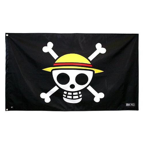 Abystyle Bandiera Skull Luffy (120x70cm) ONE PIECE Nero ABYDCT002