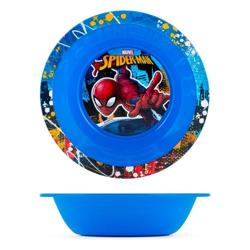 Home Piatto fondo bimbo Plastica (15,5x3,5cm) SPIDERMAN Blu 9934502