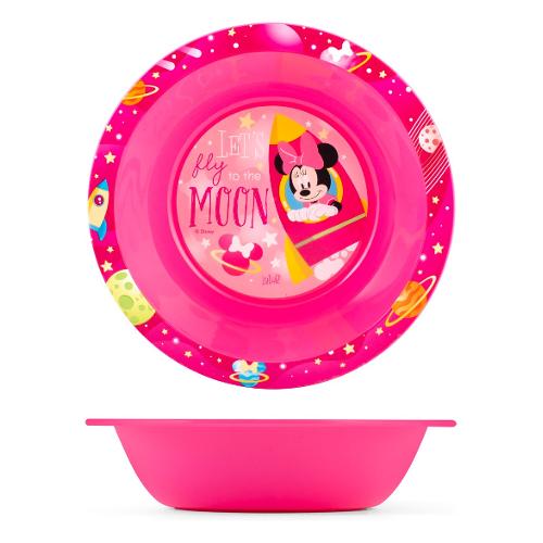 Piatto fondo in Plastica Dura Riutilizzabili, per Bambini, Rosa, 260ML.  Modello Shimmer & Shine, stile, Bambino, Casa, e Più