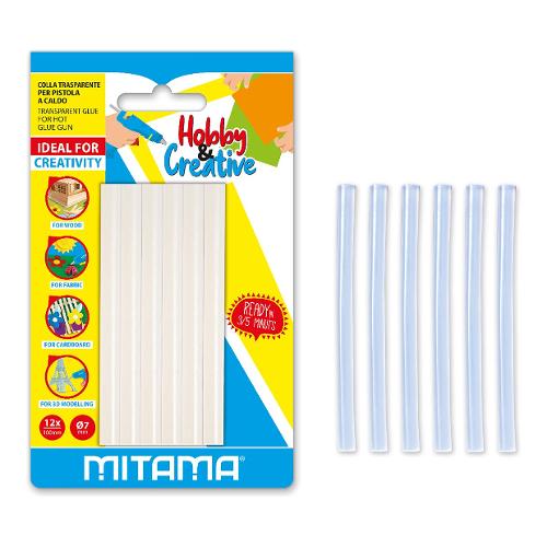Mitama Colla a caldo HOBBY & CREATIVE Sticks Trasparente d. 7 mm 62843