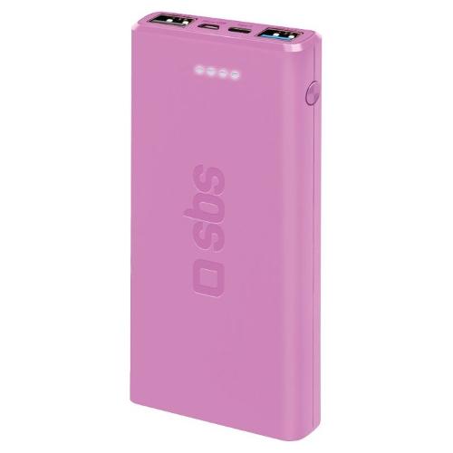Sbs Power bank 10000mA FAST CHARGER 10W Rosa TTBB10000FASTP