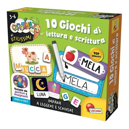 Lisciani Gioco educativo 10 Giochi di Lettura CAROTINA UTILISSIMI 102839