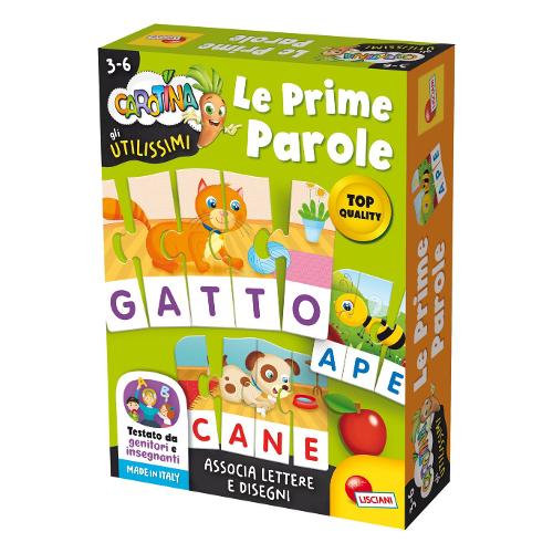 Lisciani Gioco educativo Le Prime Parole CAROTINA UTILISSIMI 102334