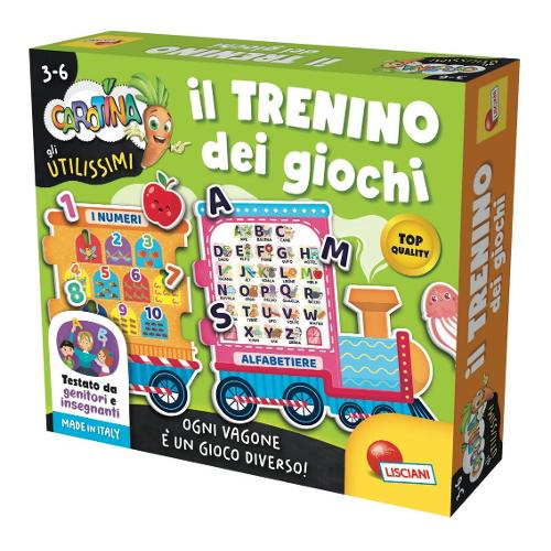 Lisciani Gioco educativo Il Trenino dei Giochi CAROTINA 102860