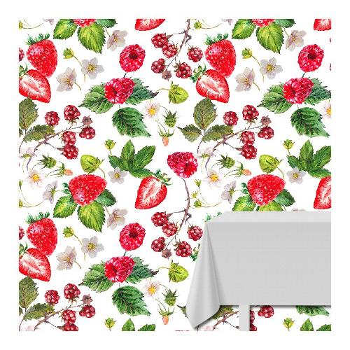 Vingi Tovaglia GIORGIA Antimacchia Fragole frutti di bosco (360x140cm)
