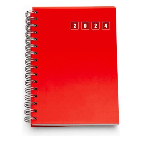 Pelizzon Agenda settimanale 2024 12m Gen-Dic Spiral Rosso (17x24 cm) 87769