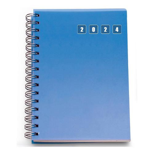 Pelizzon Agenda settimanale 2024 12m Gen-Dic Spiral Blu (17x24 cm) 87745