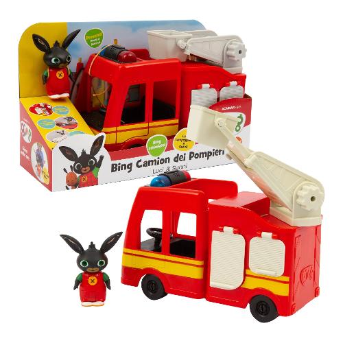 Giochi Preziosi Camioncino dei Pompieri luci e suoni con personaggio BING BNG56000