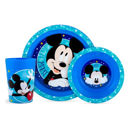 Ciao Set piatti bimbo 3 pz MICKEY Blu 24483