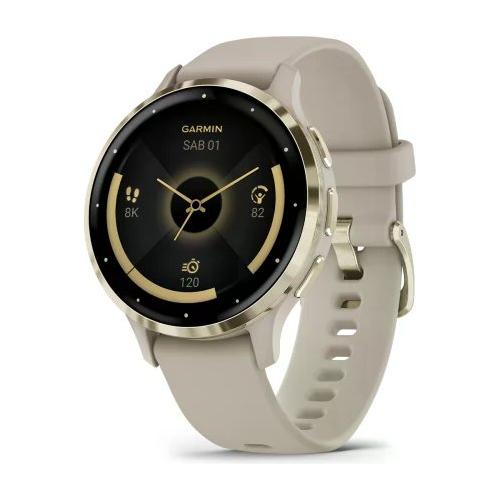 Garmin Smartwatch ( AMOLED ) VENU 3s French gray e Soft gold 41 mm 010 02785 02