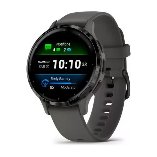 Garmin Smartwatch ( AMOLED ) VENU 3s Pebble gray e Slate 41 mm 010 02785 00