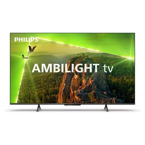 Philips Tv 75" ( LED ) App preinstallate AMBILIGHT Smart TV UHD Cromo 75PUS8118 12