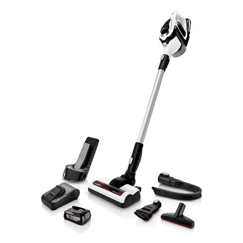 Bosch Scopa elettrica batteria SERIE 8 Unlimited Bianco e Nero BBS812PCK