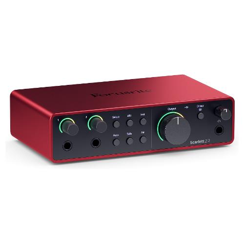 Focusrite Interfaccia audio SCARLETT 2i2 4Gen Red e Black