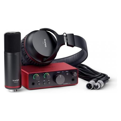 Focusrite Interfaccia audio SCARLETT Solo Studio 4Gen Red e Black